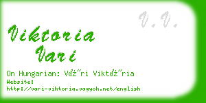 viktoria vari business card